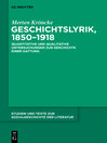 Geschichtslyrik, 1850–1918